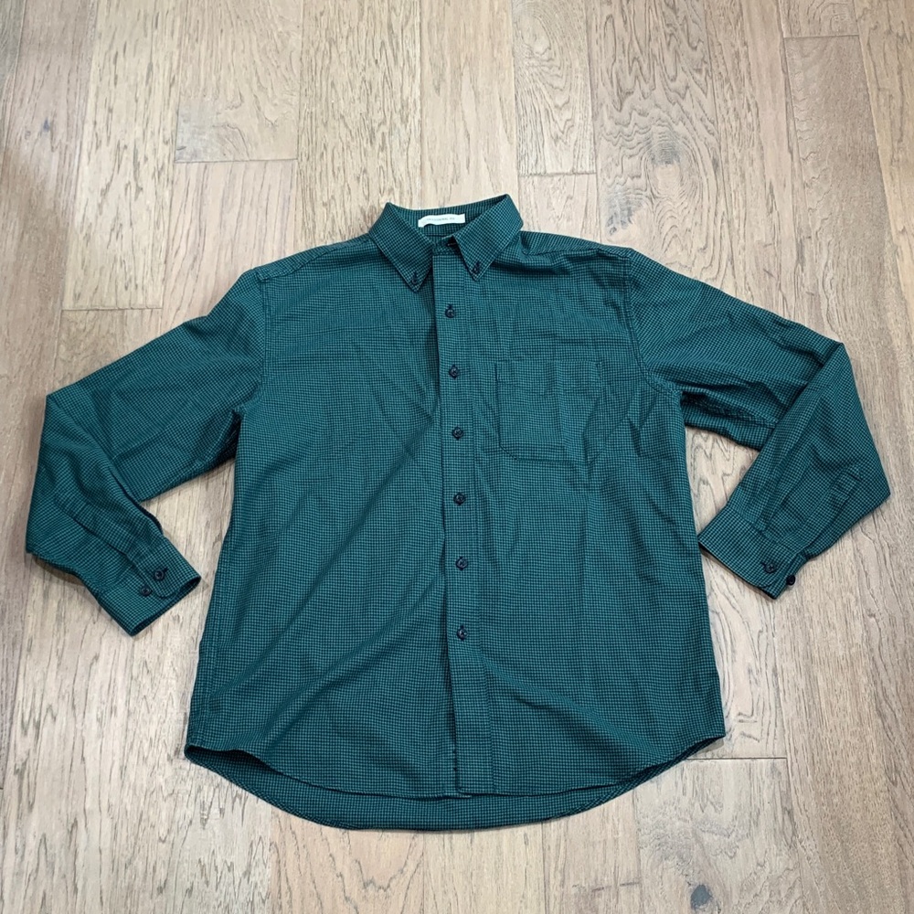 L.L. Bean Wicked Good Flannel Shirt, Traditional Fit, Houndstooth Size Medium